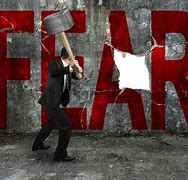 Image result for Cartoon of Someone Breaking Free of Fear