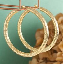 Image result for Silver Gold Hoop Earrings
