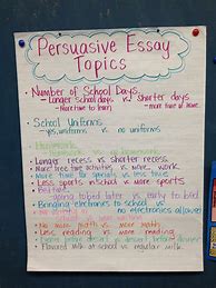 Image result for 6th Grade Persuasive Essay Example