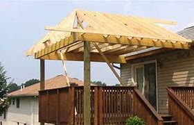 Image result for How to Build a Roof Over an Existing Deck