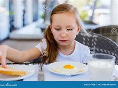 Image result for Little Girl Eating Breakfast