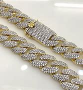 Image result for Cuban Link Chain with Diamonds
