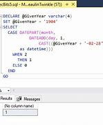Image result for Leap Year Logic in SQL
