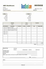 Image result for Medical Invoice to Be Handed Over Sample