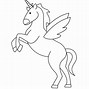 Image result for Unicorn Drawing without Colour