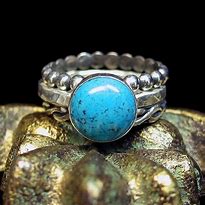Image result for Turquoise Bands Stackable Rings