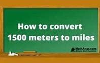 Image result for How Far Is 1500 Meters