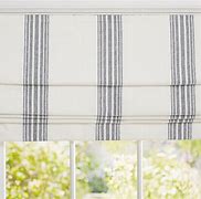 Image result for Striped Romans White Curtains Horizontal