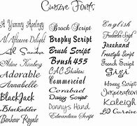 Image result for Common Script Fonts