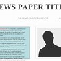 Image result for Newspaper Report Layout
