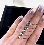 Image result for 1 Carat Diamond Ring Actual Size