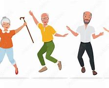Image result for Happy Seniors Group Vector