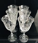 Image result for Vintage Crystal Wine Glasses Patterns