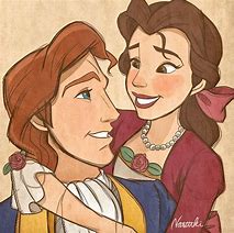 Image result for Disney Princess Belle and Adam