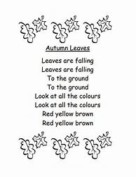 Image result for Autumn Poems for Preschoolers