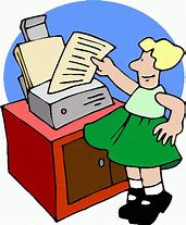Image result for Women with Office Printer Clip Art