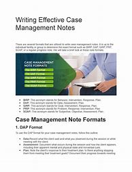 Image result for Case Management Notes