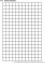 Image result for Half Inch Graph Paper Print