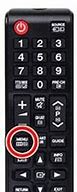 Image result for 55 in Samsung TV Remote Menu Button