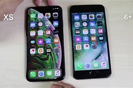 Image result for iPhone 6 vs iPhone XS Plus Size