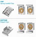 Image result for Mirror Clips for Flush Mount