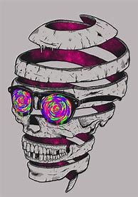 Image result for Trippy Skull Art