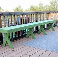 Image result for 2X10 Patio Bench
