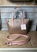 Image result for Kate Spade Rose Gold Sparkle Purse