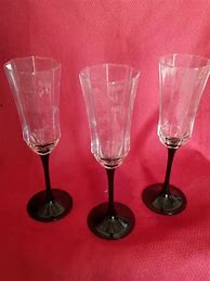 Image result for Black Champagne Glasses