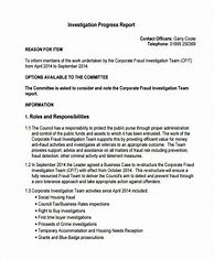 Image result for Investigation Report Example