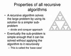 Image result for Recursive Algorithm Definition