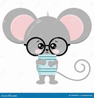 Image result for Cartoon Mouse with Glasses