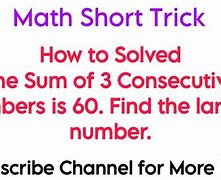 Image result for Question About Consecutive Math