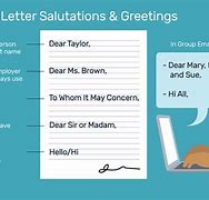 Image result for Salutation Greetings for Business Letters