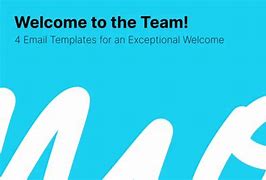 Image result for Welcome Email Template
