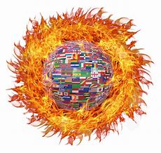Image result for Globe On Fire Logo Design