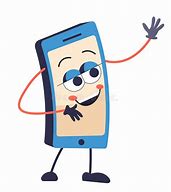 Image result for Cartoon Character On Phone