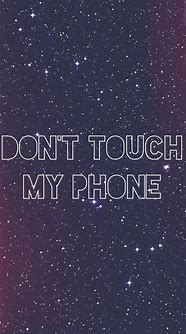 Image result for Asethtic Don't Touch My Phone Purple