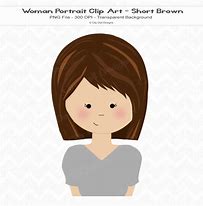 Image result for Short Straight Hair Clip Art