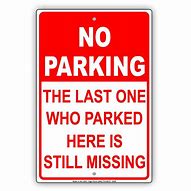 Image result for Funny Parking Notice