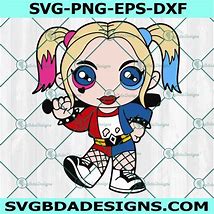Image result for Baby Harley Quinn SVG