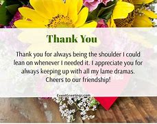 Image result for Thank You Friend Message