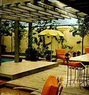 Image result for Vintage 1960s Backyard Patio Ideals
