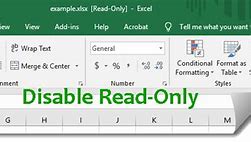 Image result for How to Change a Read-Only Excel File