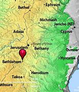 Image result for Bethlehem Location in World Map