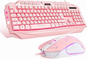 Image result for Light-Up Keyboard Pink Wireless