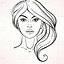 Image result for Girl Blank Face Drawing