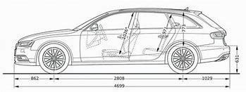 Image result for Audi A4 B8 Dimensions