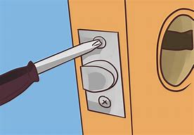 Image result for How to Unlock Door From Outside Unscrewing