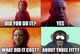 Image result for Easy Has a Cost Meme